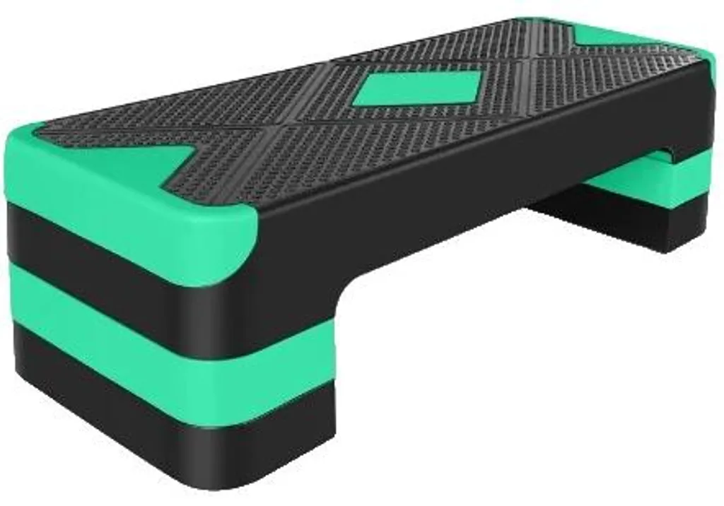 Plateforme d'entraînement antidérapante verte à hauteur variable pour cardio