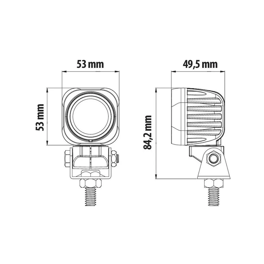 Lampa Cyclops-Square Projecteur de complément LED 9/32V Focus Light
