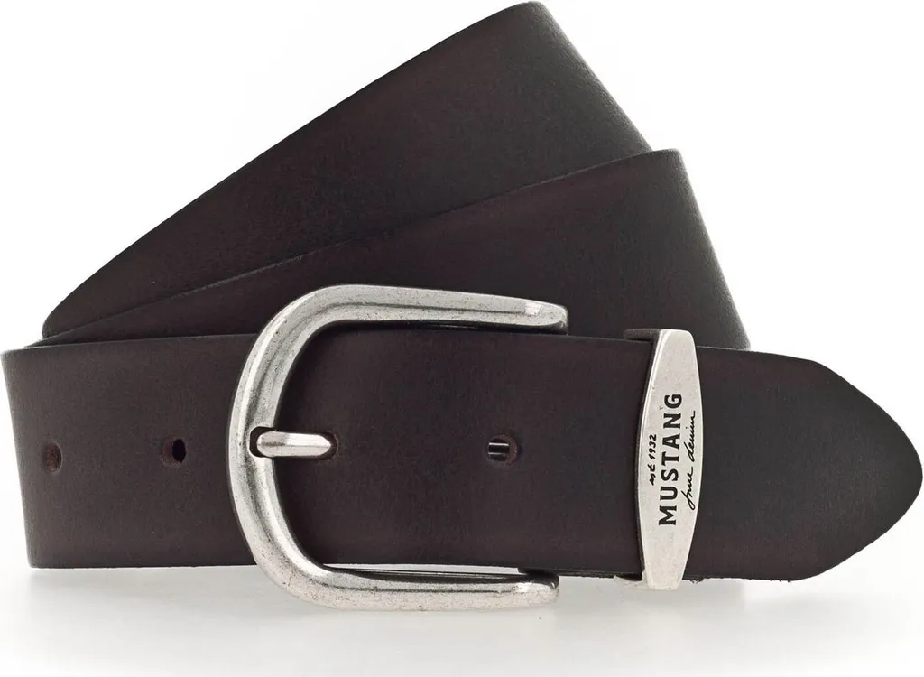 MUSTANG Pelle cintura Classic Women Leather Belt W85 Dark Brown marrone