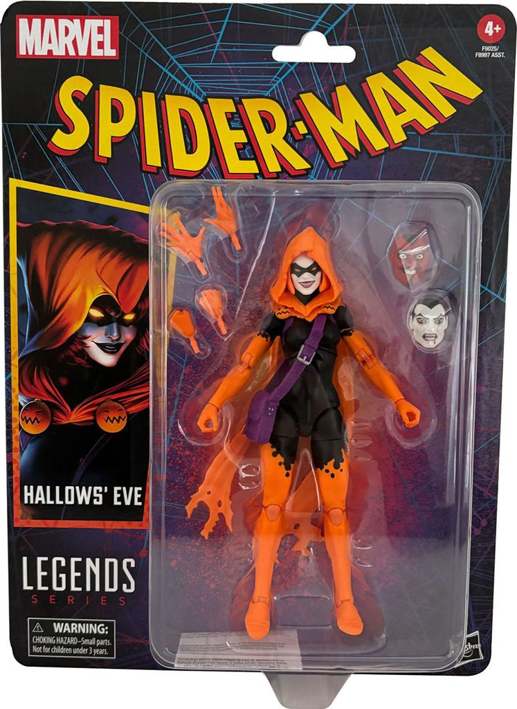 Marvel Legends Series - Spider-Man Hallows' Eve, bewegliche Actionfigur mit zusätzlichen Händen und Masken, Hasbro F8997