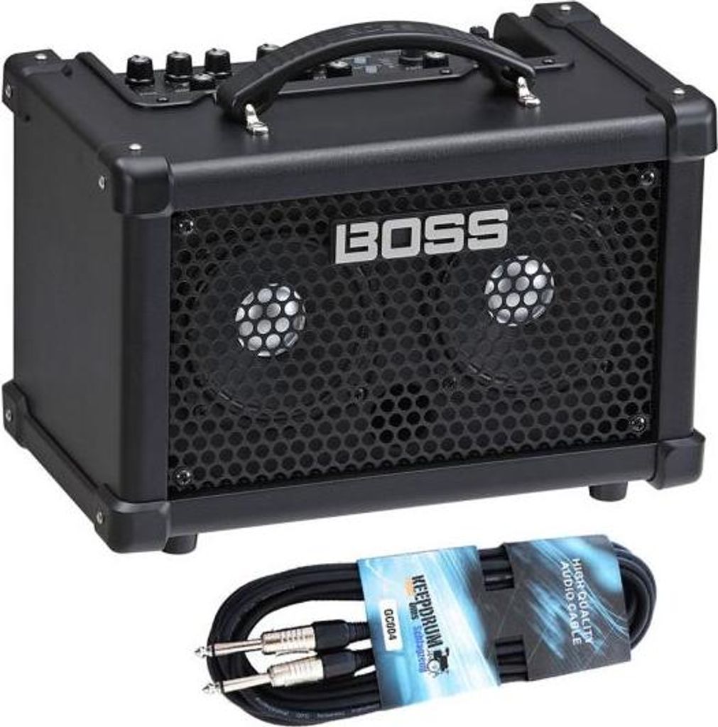 Boss Dual Cube Bass LX Bass Verstärker mit Kabel