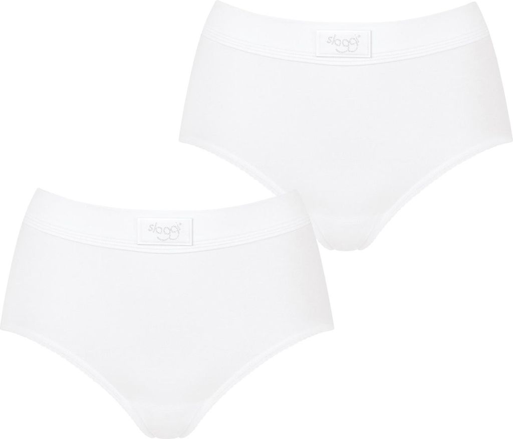 sloggi Damen Maxislip 2-Pack Double Comfort - WHITE - Größe 42