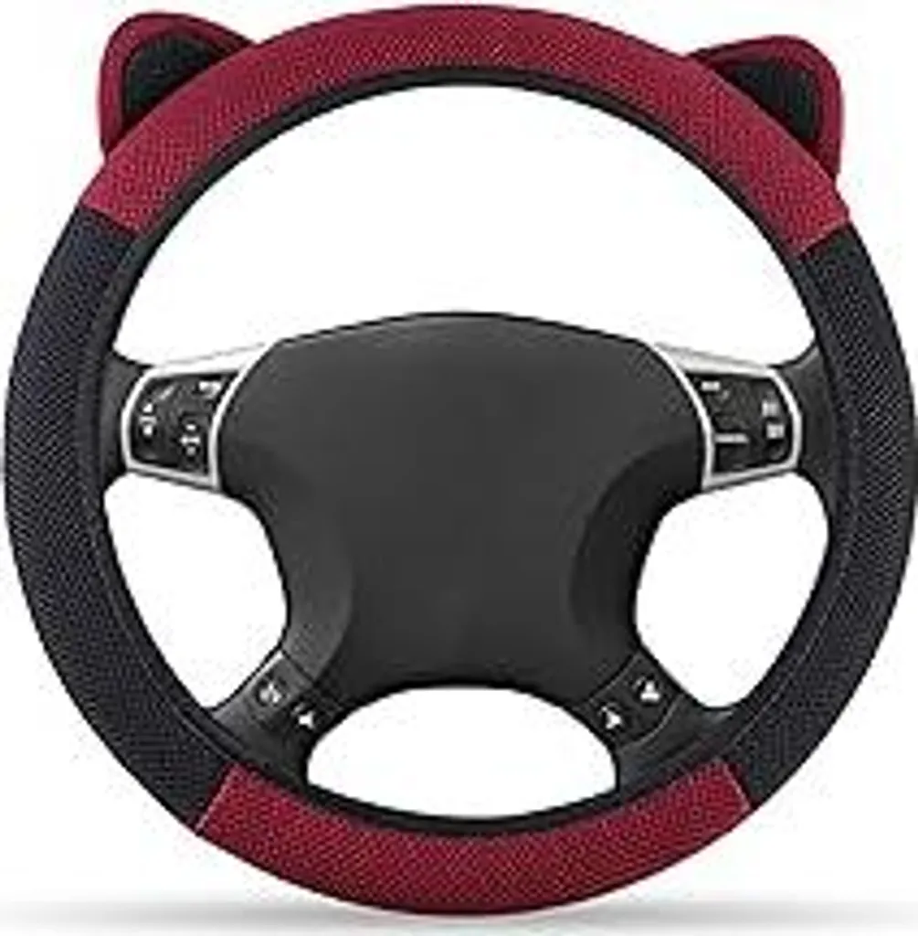 Coprivolante in stile gotico con teschio, universale, 38 cm, antiscivolo, in neoprene, adatto per la maggior parte delle auto, SUV, camion