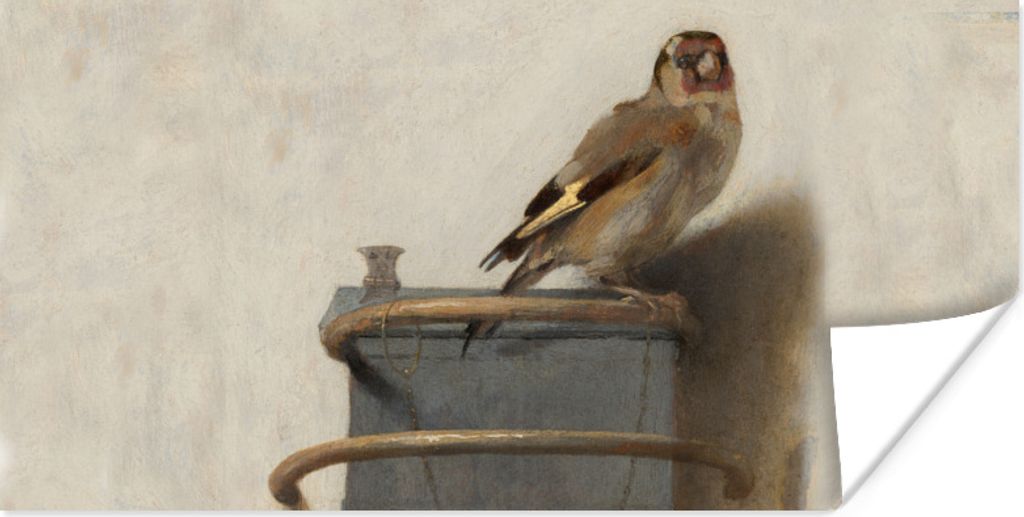 MuchoWow Poster Stieglitz - Alter Meister - Carel Fabritius 150x75 cm - ohne Rahmen