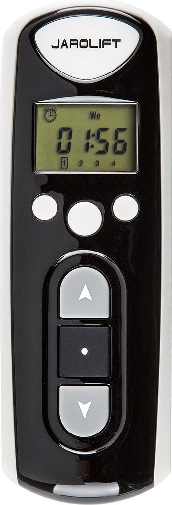 Jarolift Funk-Handsender TDRC, 4-Kanal Timer TDRCT 04 Fernbedienung für Rollläden, kompatibel mit TDEF Funkmotoren & TDRR Empfängern, Rolling Co...