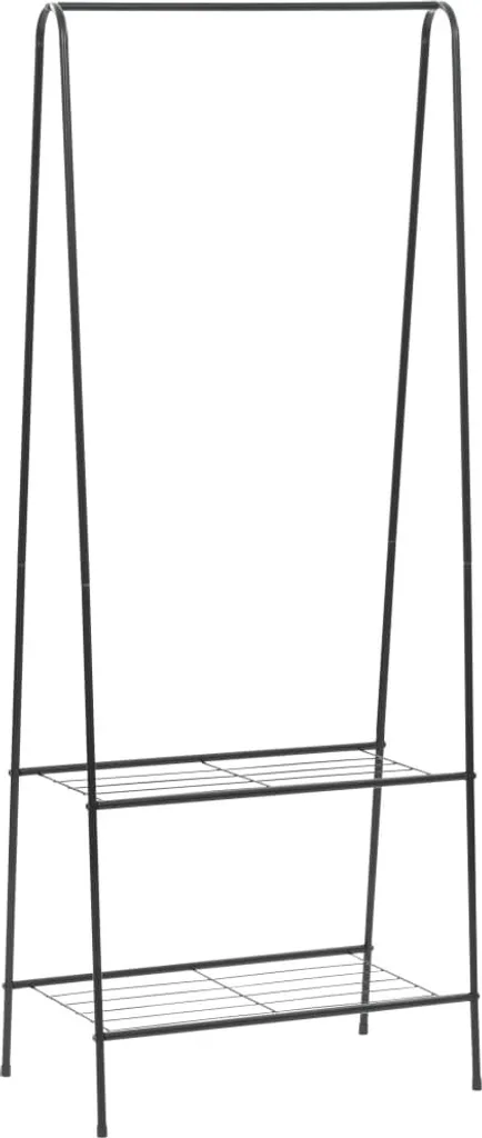 Portemanteau Anti-Désordre Noir 59 cm : Solution pour Entrée Encombrée