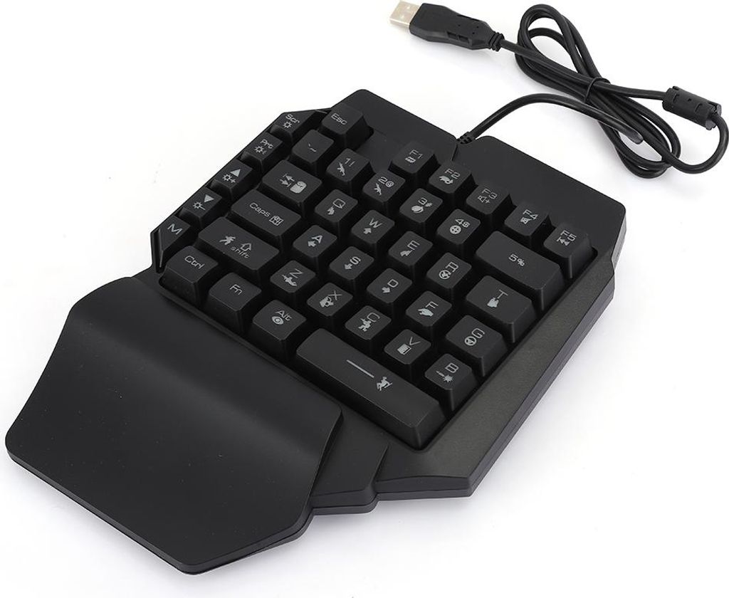 Einhändige Tastatur für PUBG Computer Mechanische Gaming-Zubehör mit EyeCatching Beleuchtung
