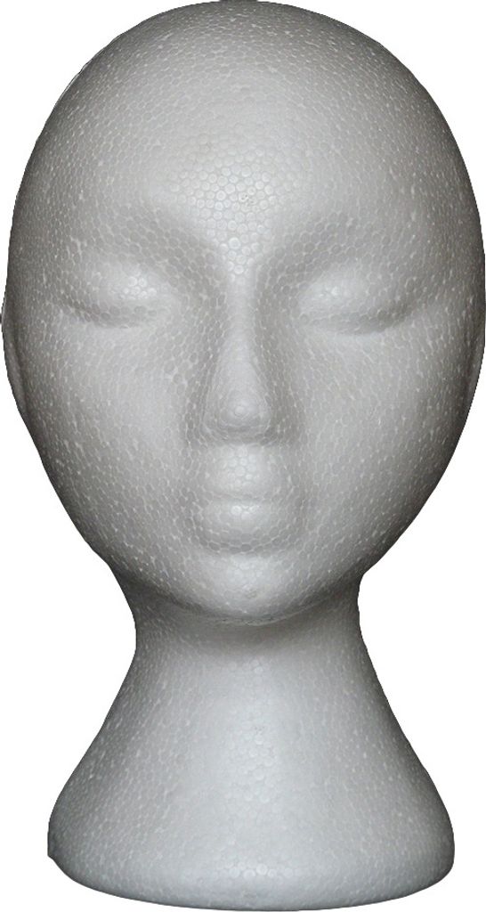 Schaufensterpuppenkopf Nicht-Rutsch abstrakter Schaum Manikin Kopfmodell Perücken Haarbrillen Display Stand für Innenräume
