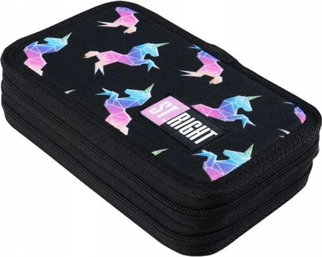 Astuccio Unicorno Arcobaleno Deluxe: Accessori e Doppia Zip