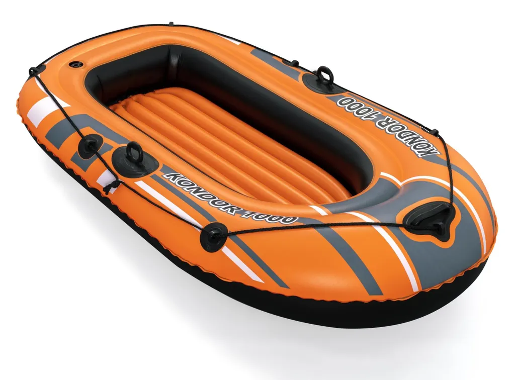 Bateau gonflable robuste 155x93cm avec valves sécurité et PVC épais - 3