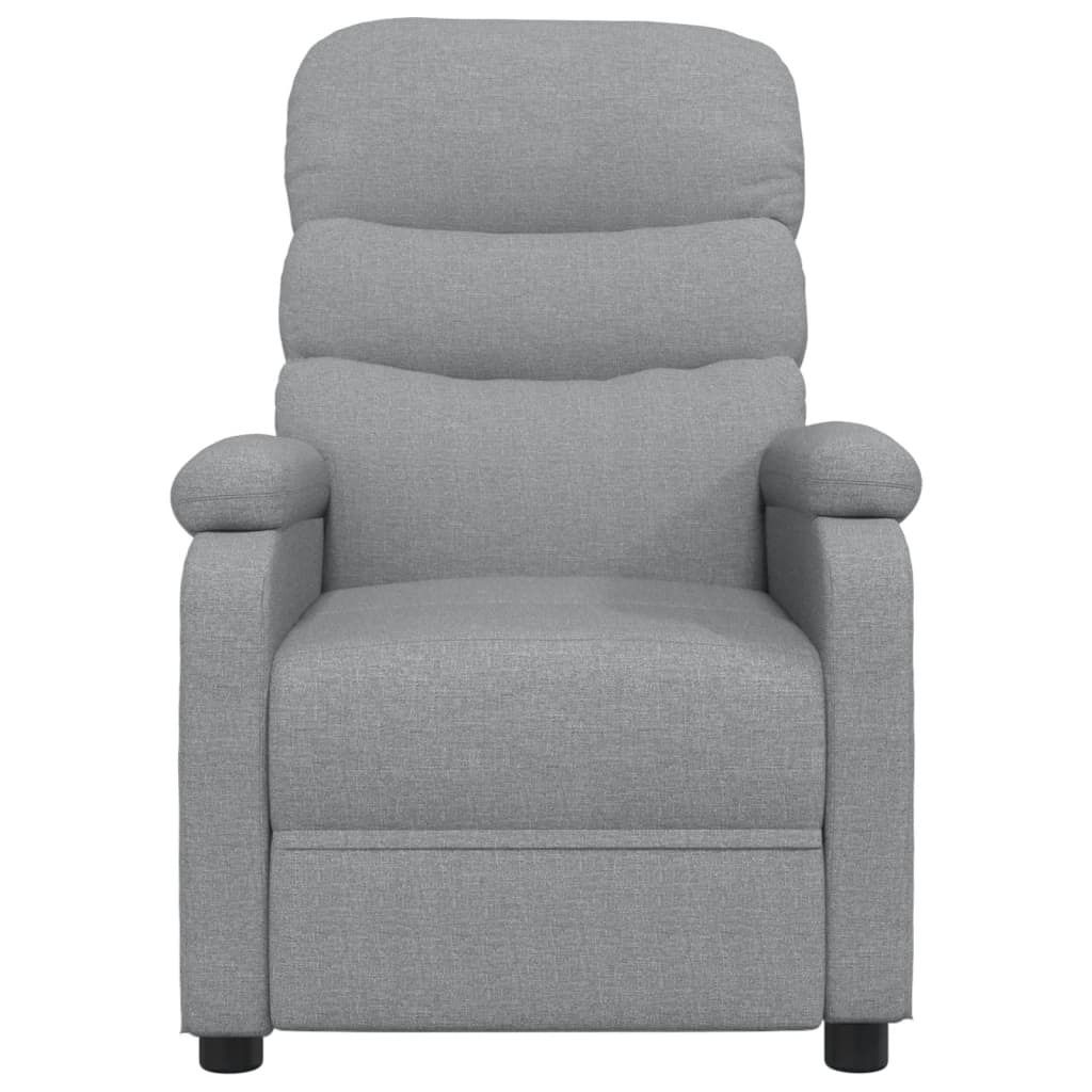 Hochwertigen Möbel Massagesessel - Grau Massagesessel Hellgrau Stoff NEU4222915