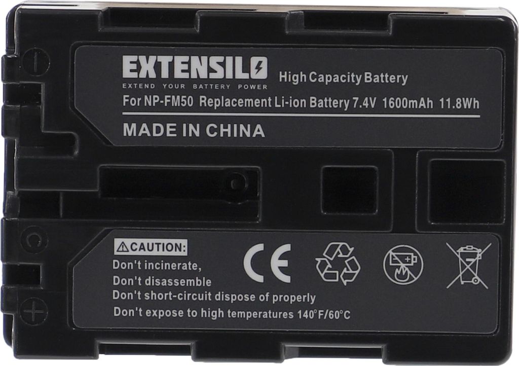 EXTENSILO Akku kompatibel mit Sony DCR-PC9E, DCR-TRV10, Produktbild 