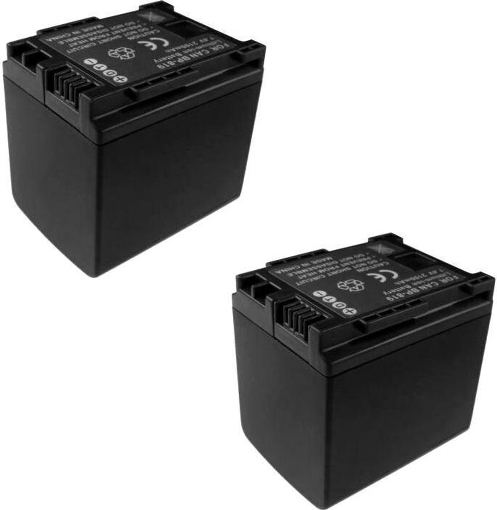 2x Trade-Shop Li-Ion Akku 7,4V / 2100mAh für Canon iVIS HF10, HF11, HF100, HF S11, HG21 Canon VIXIA HF10, HF100, HF S10, HF S100, HF11, HF20, HF20...