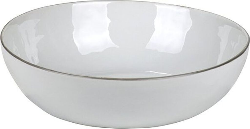 Lambert PIANA SCHÜSSEL WEIß RAND GRAU D 20,5 CM 60020067 SP25-2