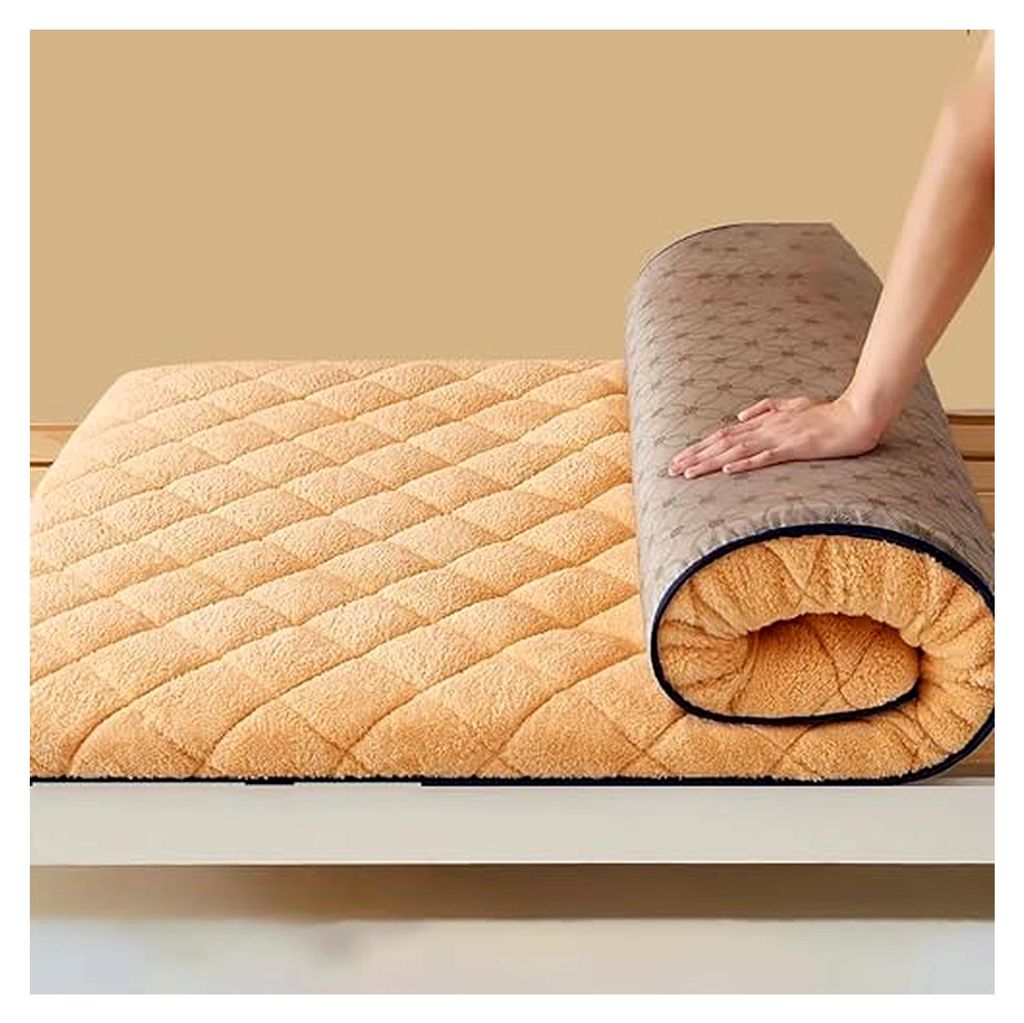 Japanische Matte Tragbare Rollbare Futon-Matratze, 90 x 200 x 8 cm, geeignet für Gästesofa, minimalistisches Nachbildung und platzsparende Lösung