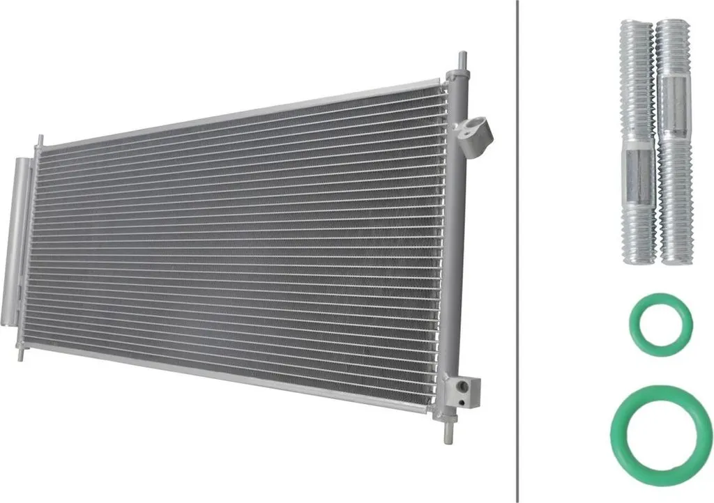 Condenseur clim Honda Jazz : radiateur de climatisation HELLA robuste
