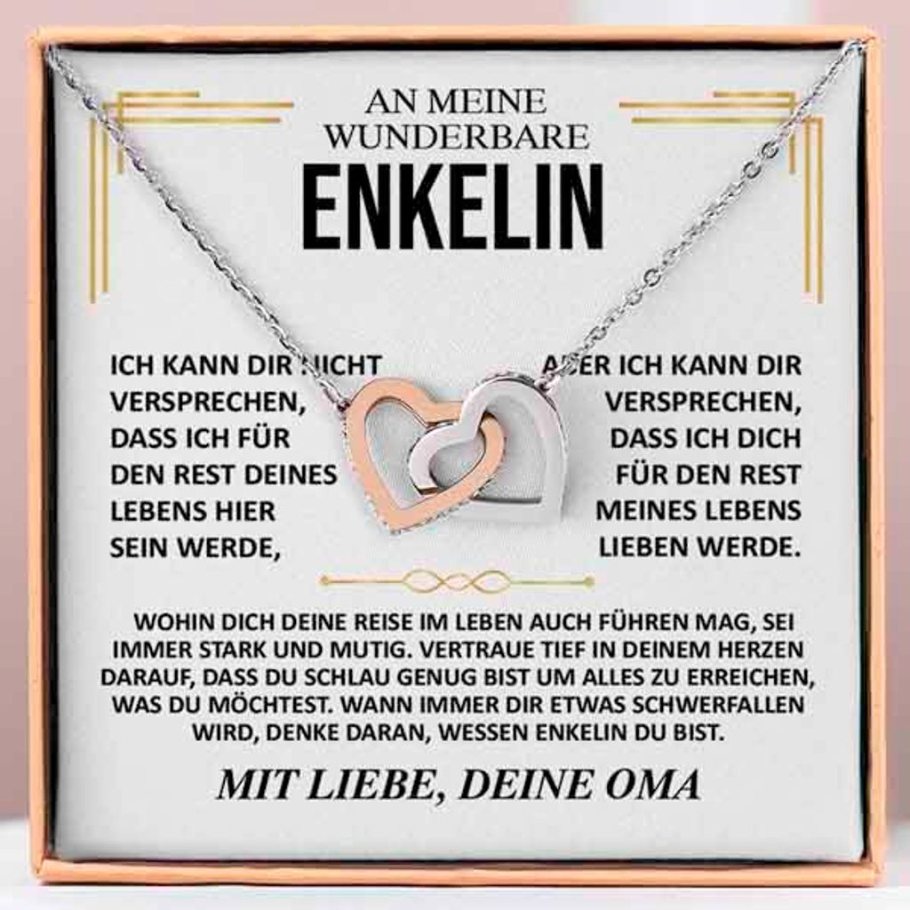 Pour ma grand-mère - Collier femme à cœurs reliés - Image du produit 