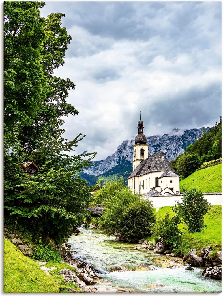 ARTland Leinwandbild Pfarrkirche St. Sebastian Ramsau I Produktbild 