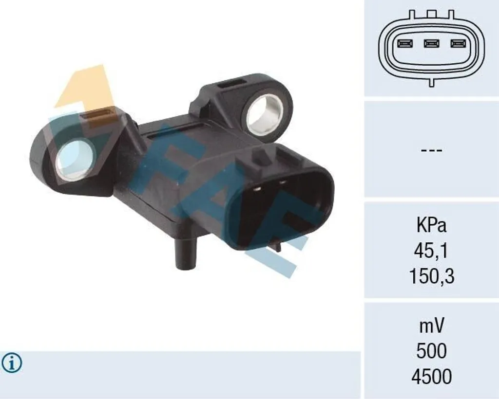 Capteur de suralimentation pour réparer turbo Toyota Land Cruiser 150