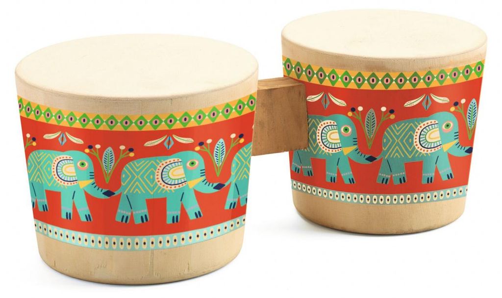 Djeco Animambo Bongo Musikinstrument aus Holz, Produktbild 