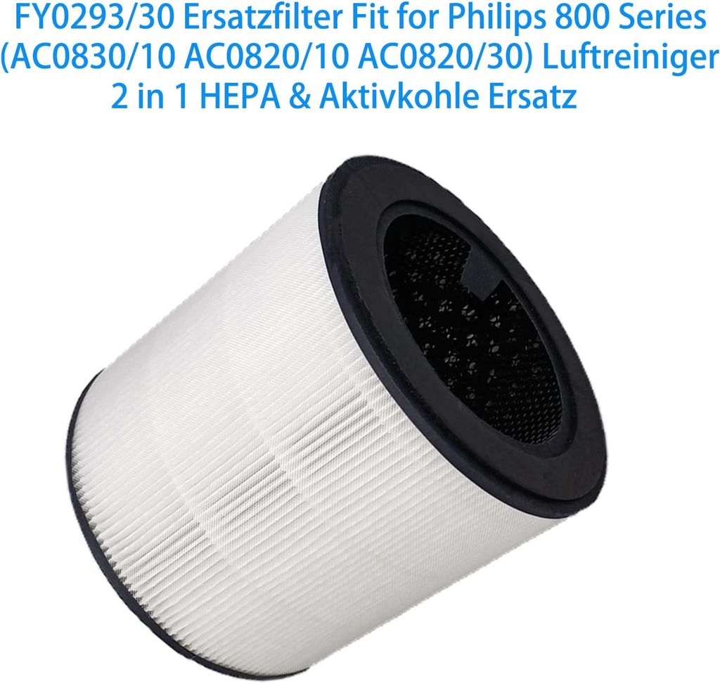 Philips HEPA-Filter Luftfilter FY0194/30, für AC0820/30 AC0819/10