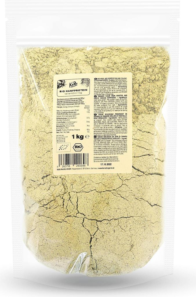 KoRo I Teilentöltes  Hanfprotein 1 kg Produktbild 
