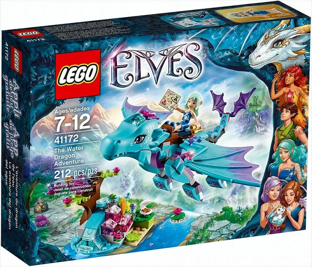 LEGO Elves 41172 L'aventure du dragon d'eau Merina et Naida jouet