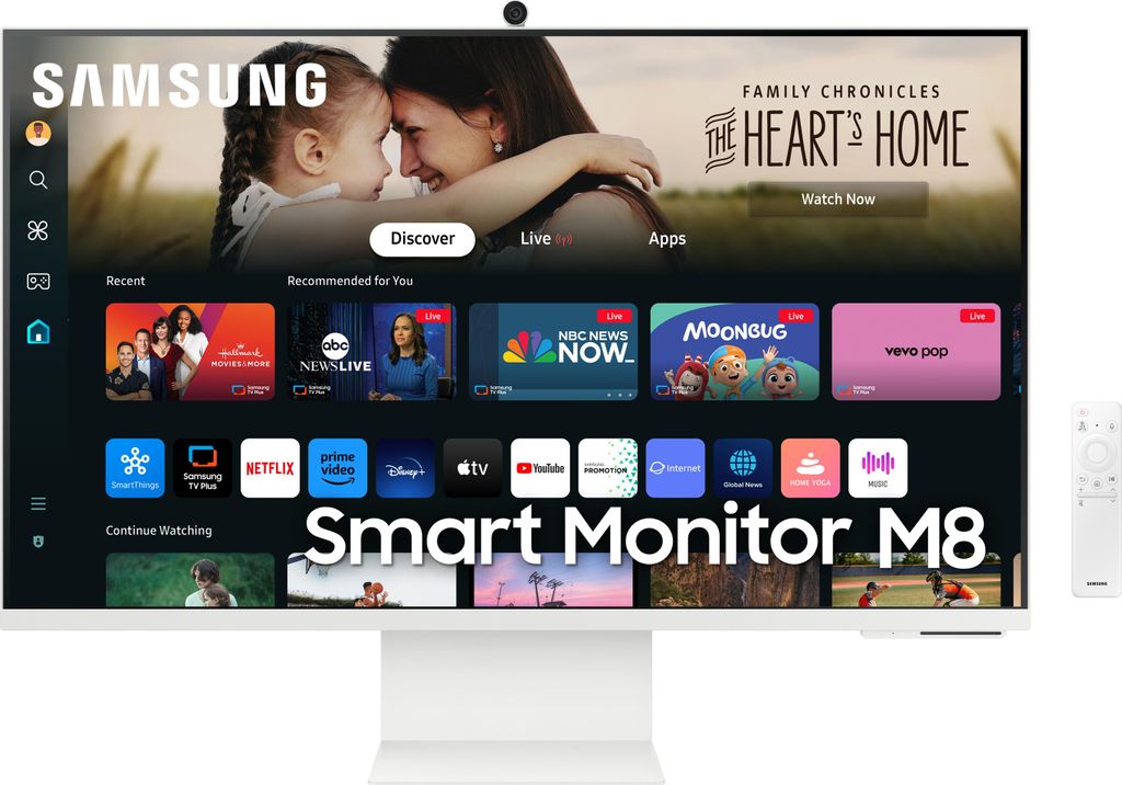 Monitor Samsung SMART M80D S32DM801UU, Colore:Argento Immagine del prodotto 
