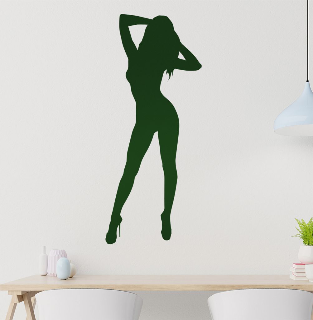 sexy Girl Wandtattoo in 6 Größen - Wandaufkleber Wall Sticker - Dekoration, Küche, Wohnzimmer, Schlafzimmer, Badezimmer