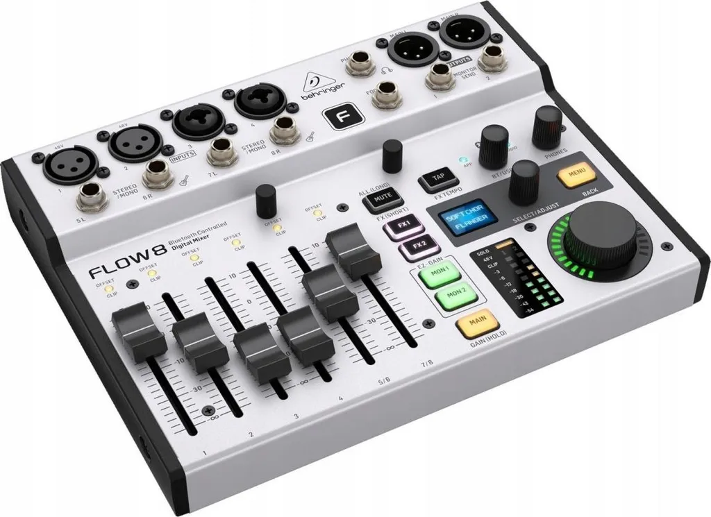 Mixeur Numérique Behringer FLOW 8 Bluetooth avec Préamplis Midas 60mm - 7