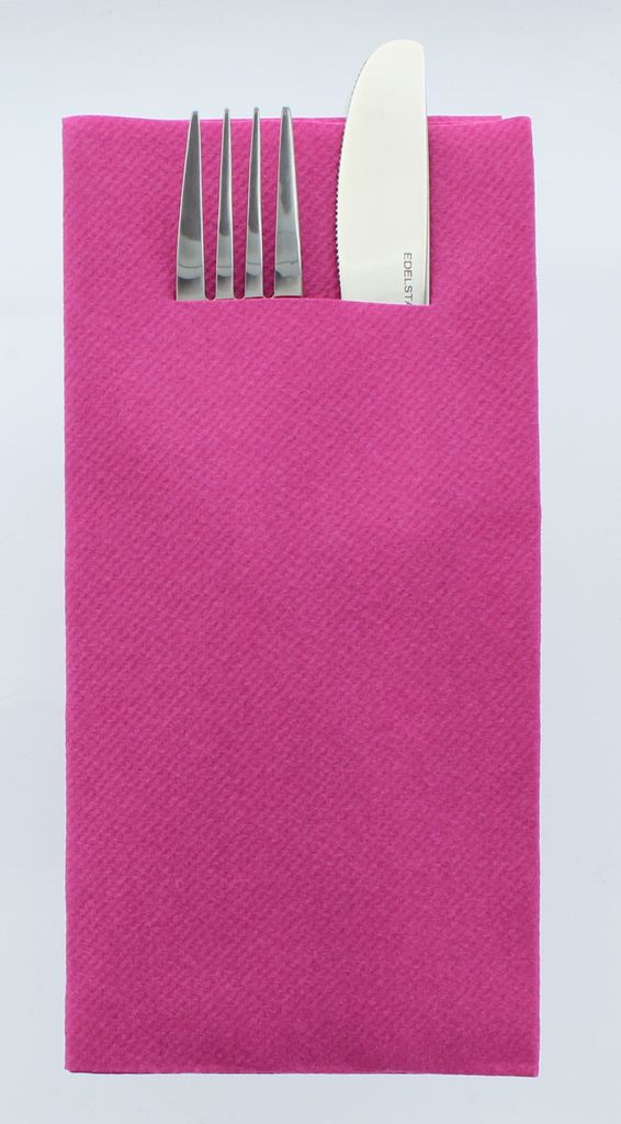 Airlaid Besteckservietten Violett, 40 x 40 cm, 75 Stück - Mank