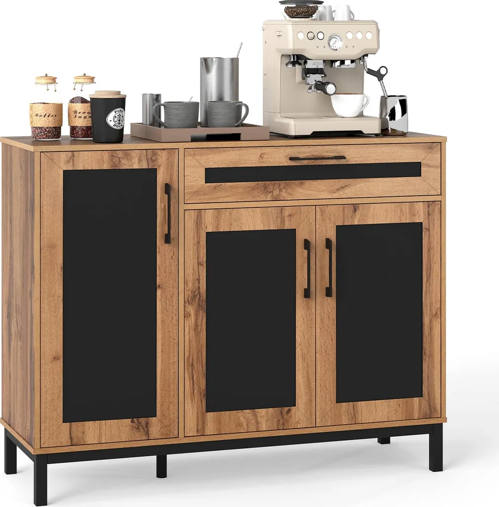 Buffet de rangement pour salle à manger 3 portes avec tiroir 120x41 cm