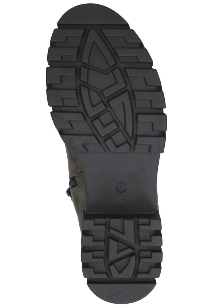 Caprice Damen Stiefeletten Nubukleder Stretch-Einsatz Wechselfußbett 9-25452-29, Größe:38 EU, Farbe:Grün