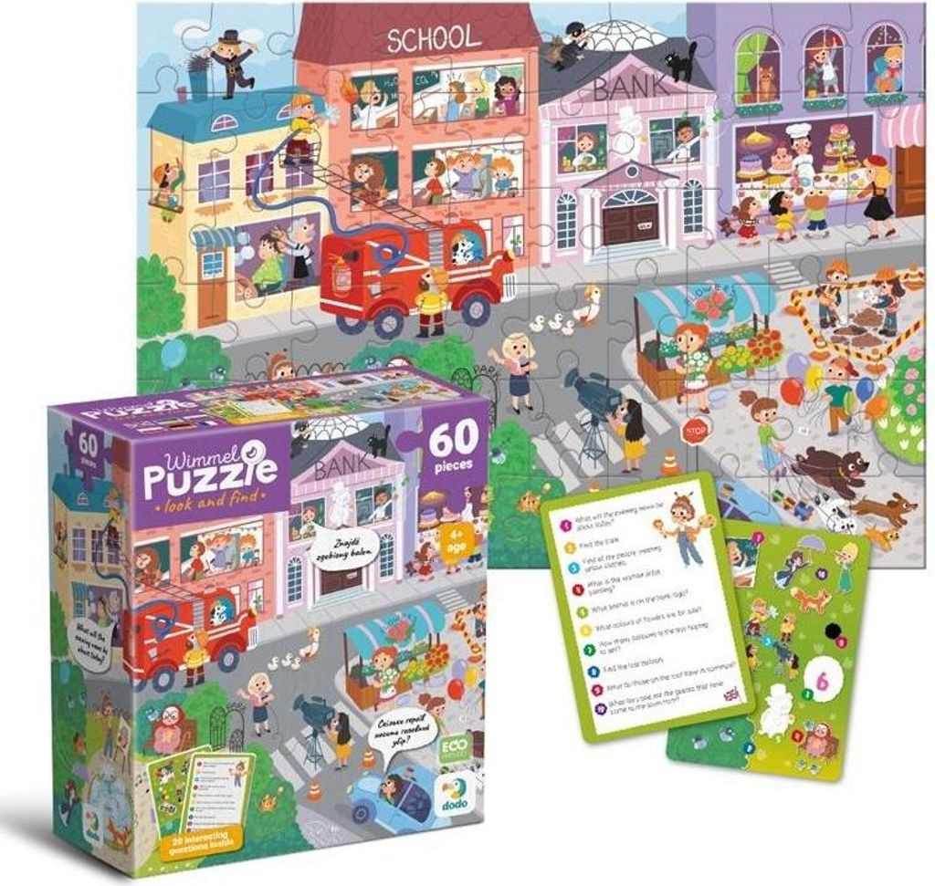 Wimmelpuzzle 60 The town of professions