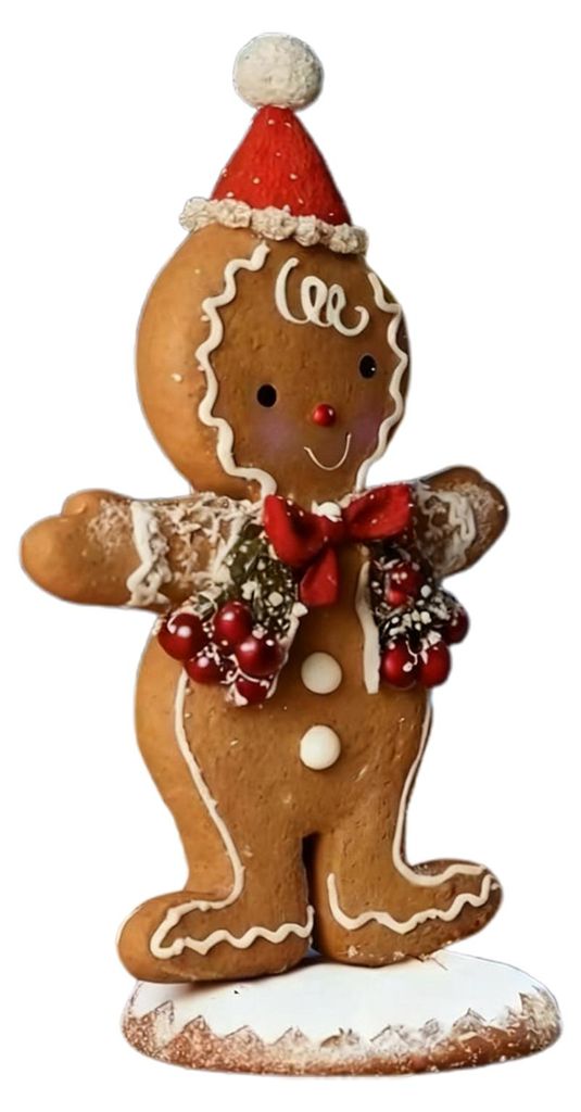 Weihnachts-Lebkuchenmann-Nachtlicht, batteriebetrieben, aus Kunstharz, Dekorationslampe für Zuhause, Büro, Schlafzimmer, Kinderzimmer, Weihnachts...