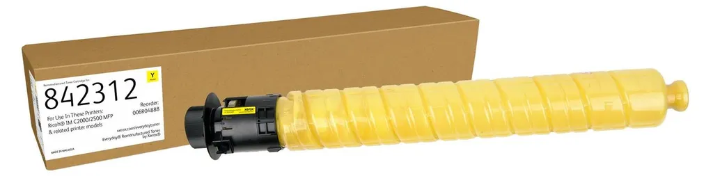 Toner Jaune Xerox 006R04888 compatible Ricoh 842312 : fini les bavures
