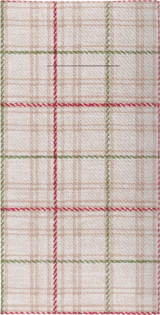 Sovie HORECA Weihnachtsbesteckserviette Lene aus Linclass Airlaid 40 x 40 cm, 100 Stück - Linien Striche Karos