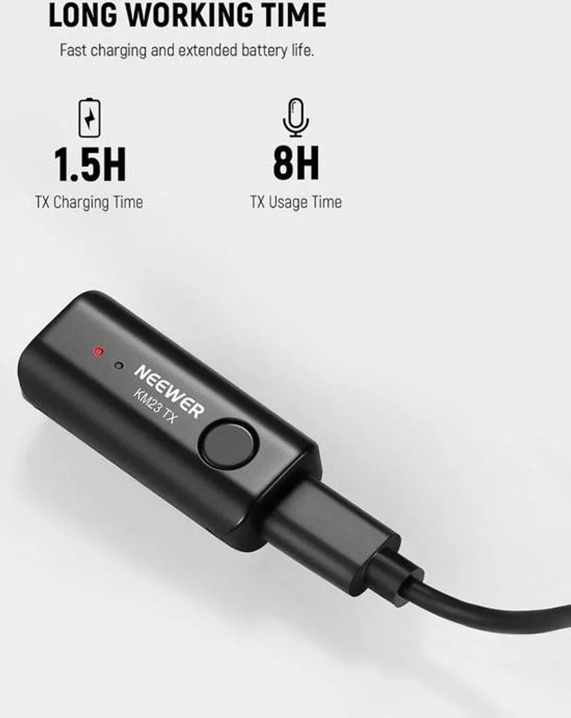 Microphone Lavalier sans fil USB-C pour iPhone 15 avec réduction bruit