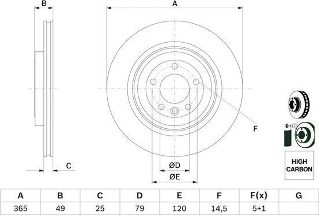 Disque de frein Bosch 0986479F68 : stop aux vibrations Range Rover L405