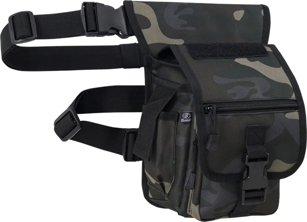 Borsa Tattica Cosciale Brandit Side Kick Molle Darkcamo OS