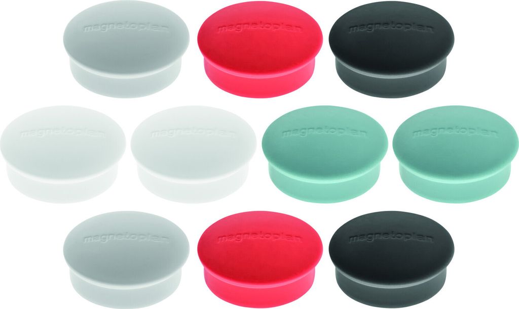 Magnet Discofix Mini, 10 Stk. farbig sortiert