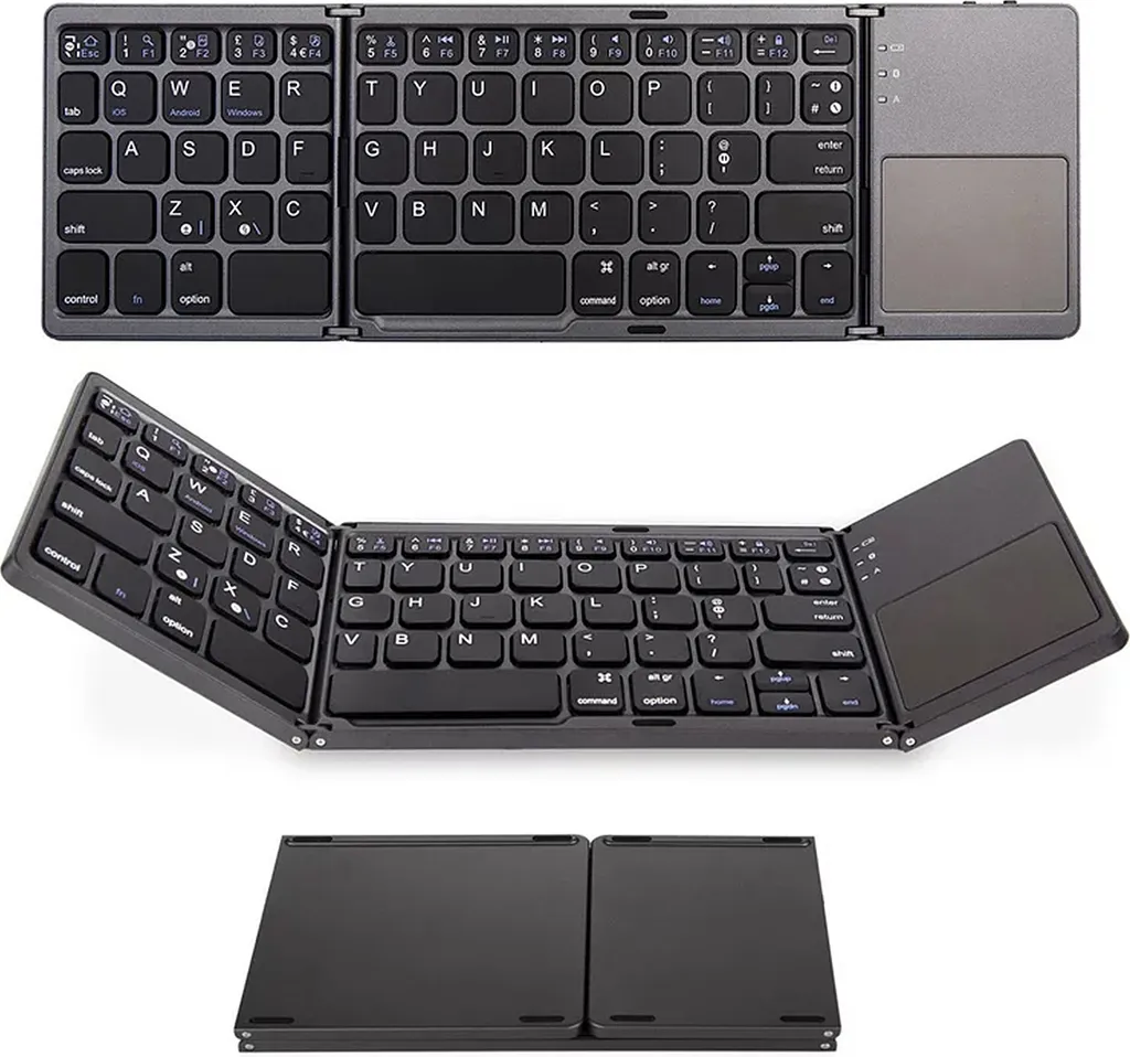 Mini clavier sans fil portable Bluetooth pour tablette et smartphone