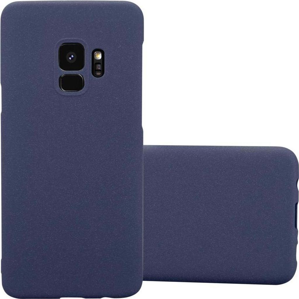 Cadorabo Schutzhülle für Samsung Galaxy S9 Hülle in Blau Etui Hard Case Handyhülle Cover
