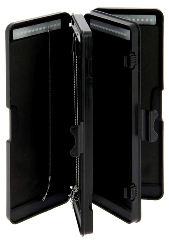 Tackle Box zur einfachen Aufbewahrung von Angelzubehör für Karpfenangeln mit Magnetverschluss, inklusive Rigbox und Haar Vorfächer