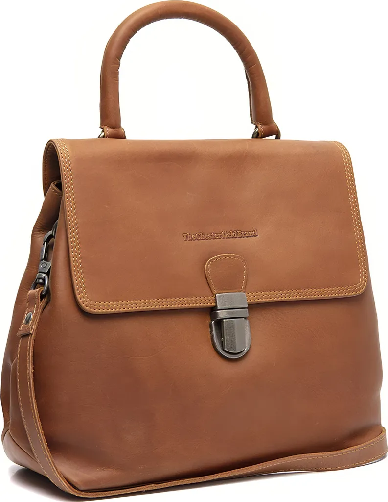 The Chesterfield Brand Angera: Borsa a Tracolla Pelle Vintage Marrone