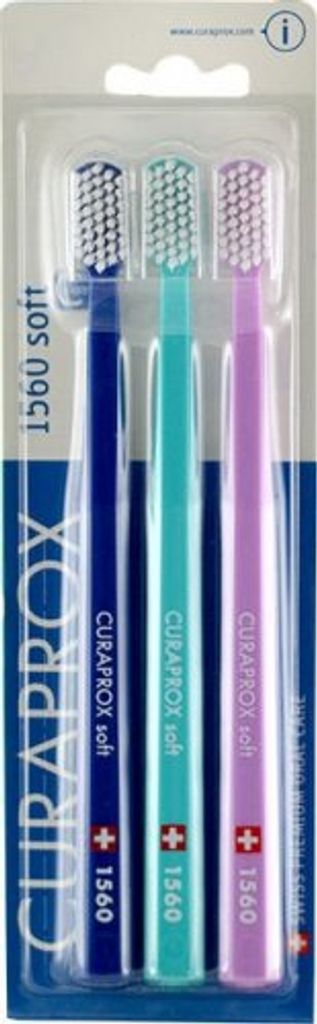 1560 Brosse à dents classique douce Trio 1 - Curaprox Image du produit 