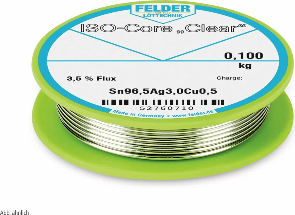 Fil à souder FELDER ISO-Core Clear 0,75 mm 100g pour brasage de précision
