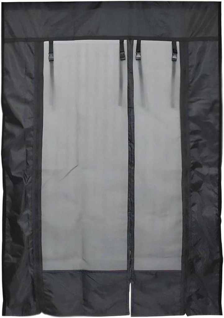 Faltzeltelement - Schutzabdeckung - Zelt für den Urlaub - Freiluftzelt - Reißverschluss - 180x133 cm - Schwarz