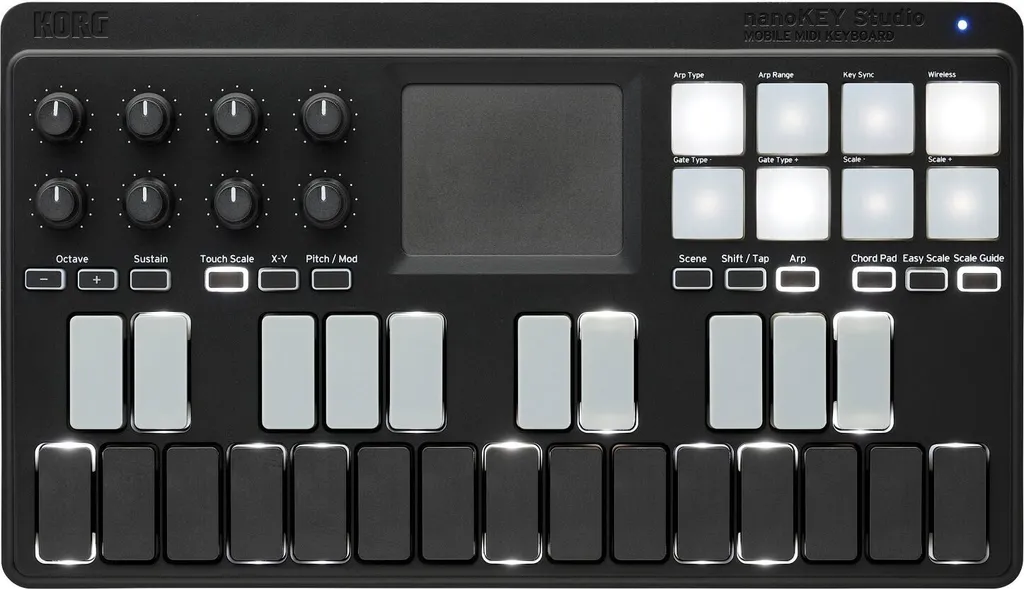 Korg nanoKEY Studio avec Pads et Boutons Rotatifs - Contrôleur Noir
