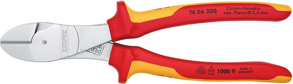 KNIPEX 74 06 200 Frese diagonali isolate con manici Immagine del prodotto 